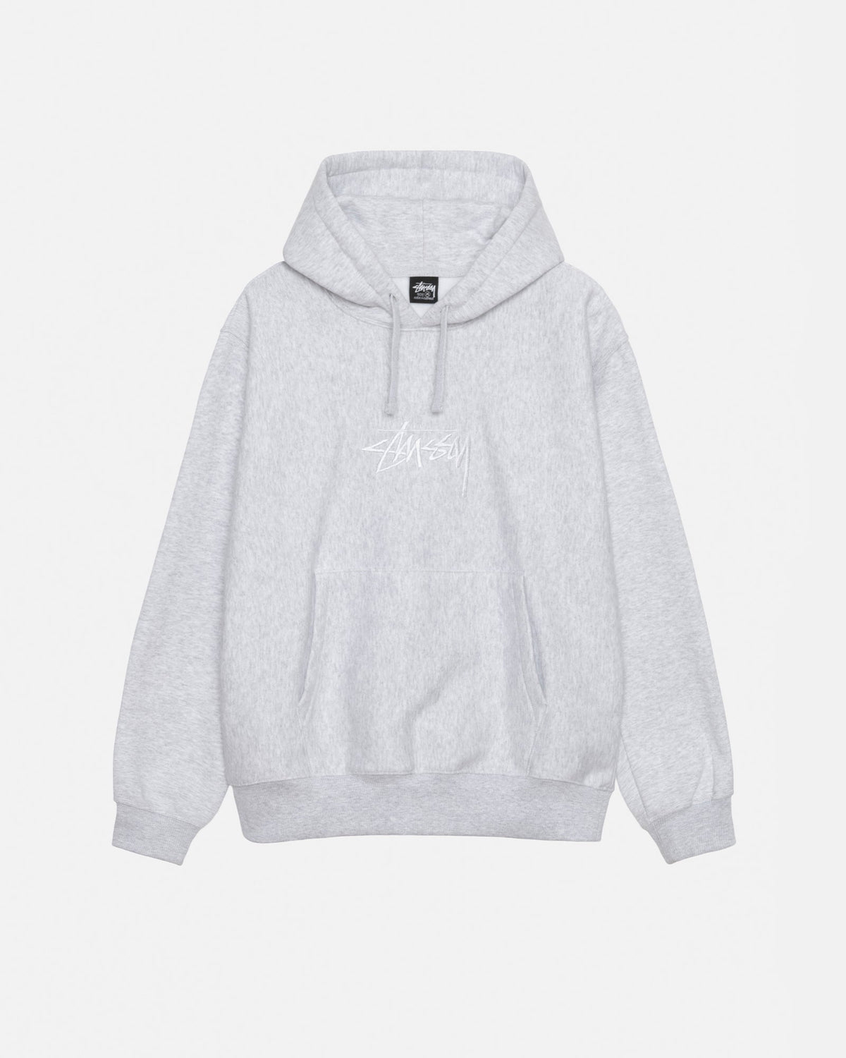 STOCK LOGO APPLIQUE GRAY HOODIE