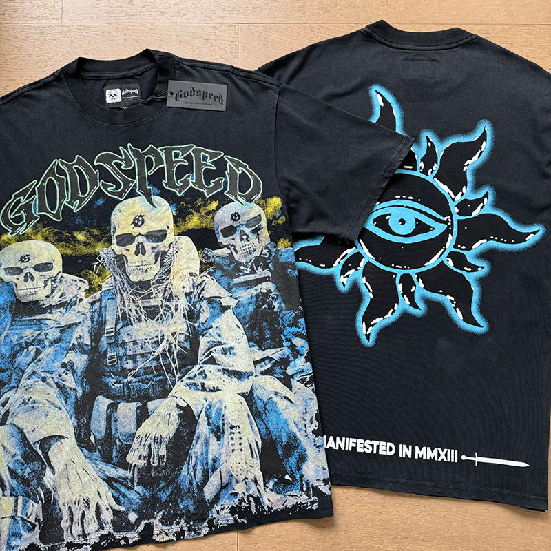 Godspeed T-shirts Retro Fantasy Pattern