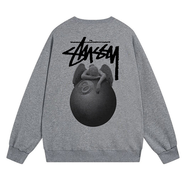 Stussy Sweatshirts Autumn/Winter Fleece Couple Sweatshirts