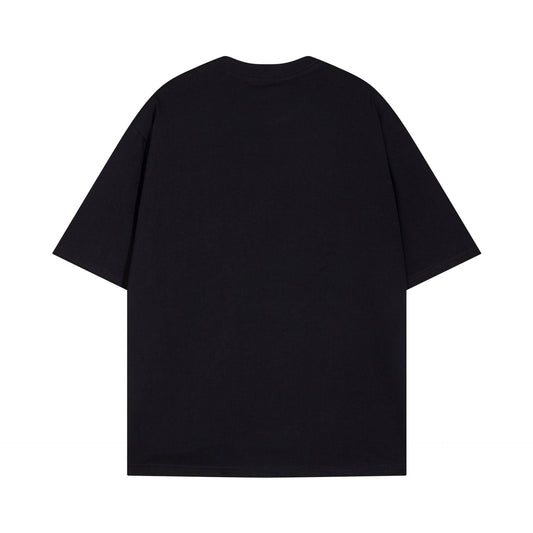 Chrome Heart T Shirts Versatile Casual Loose Print Embroidery T-Shirt Sleeves