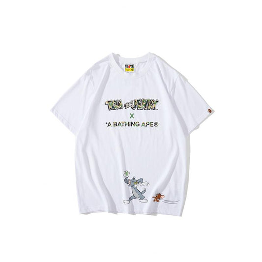 Bathing Ape T-Shirt Summer Street Tom and Jerry T-shirt Short Sleeve