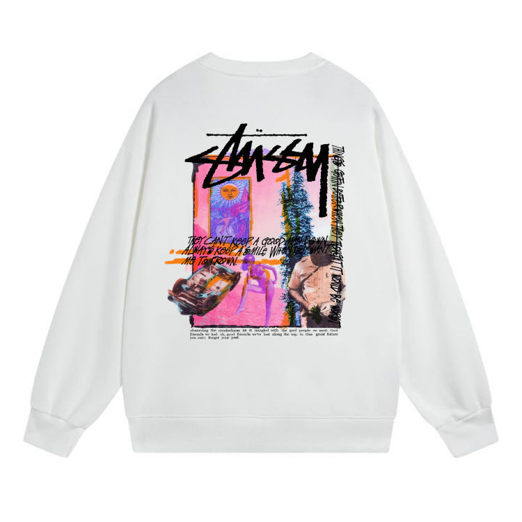 Stussy Sweatshirts Crew Neck Fleece Sweater