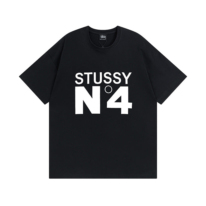 Stussy T-Shirts Casual Loose Couple T-Shirts