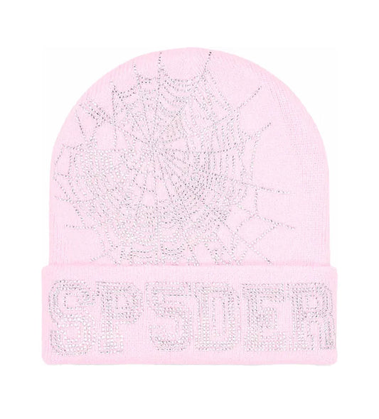 Sp5der Web Beanie Pink