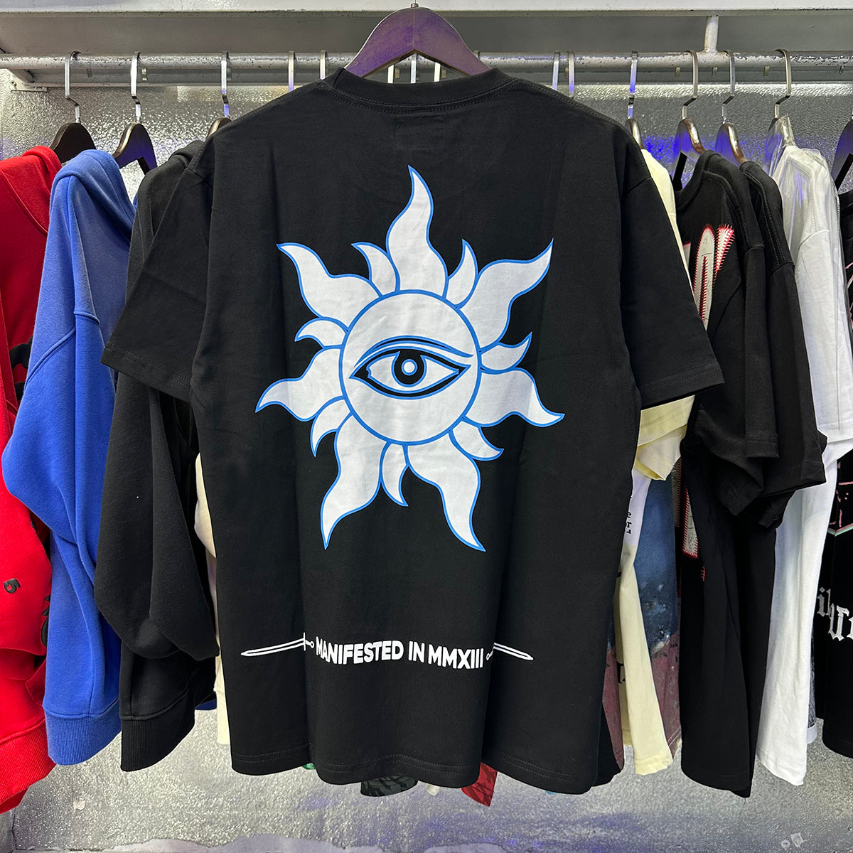Godspeed T-shirts Urban UFO Printing Cotton Casual Short Sleeve Men and Women